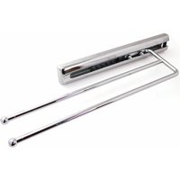 Kesseböhmer Teleskop-Handtuchauszug Chrom poliert - 1 STÜCK 2-armig Länge 325 mm (ausgezogen: ca. 505 mm) Handtuchhalter von SOTECH von SO-TECH