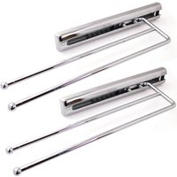 Kesseböhmer Teleskop-Handtuchauszug Chrom poliert - 2 STÜCK 2-armig Länge 325 mm (ausgezogen: ca. 505 mm) Handtuchhalter von SOTECH von SO-TECH