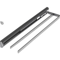 So-tech - Kesseböhmer Teleskop-Handtuchauszug anthrazit - 1 stück 2-armig Länge 410 mm (ausgezogen ca. 710 mm) Handtuchhalter von sotech von SO-TECH