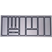 ORGA-BOX I Besteckeinsatz Besteckkasten silbergrau 1200 mm für Blum Tandembox u. ModernBox von ORGA-BOX