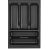 So-tech - orga-box i Besteckeinsatz 319 x 473 lavagrau mit Perlstruktur für Tandembox Antaro / Intivo u. ModernBox im 40er Schrank Besteckaufbewahrung von SO-TECH