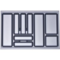 Orga-box - i Besteckeinsatz Besteckkasten silbergrau 800 mm für Blum Tandembox u. ModernBox von ORGA-BOX