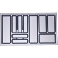I Besteckeinsatz Besteckkasten silbergrau 900 mm für Blum Tandembox u. ModernBox - Orga-box von ORGA-BOX