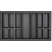 Vii Besteckeinsatz Besteckkasten basaltgrau 900 mm mit Softtouch Oberfläche - Orga-box von ORGA-BOX