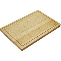 Orga-box - Schneidebrett aus 100% Bambus massives Schneidebrett Küchenbrett antibakteriell und rutschfest mit Griffmulde und Saftrille - xxxl 61 x von ORGA-BOX