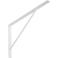 So-tech - Regalkonsole (600 x 375 x 40 mm, weiß, pulverbeschichtet) Schwerlastkonsole mit Querstrebe zur Stabilisierung von SO-TECH