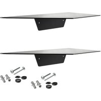 SOTECH Design Wandregal HOVER 35 x 13 cm 4 cm Höhe inkl. Befestigungsset für Wandmontage, schwarz, 2 Stück von SO-TECH