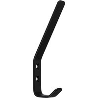 SOTECH Garderobenhaken ALBA echt Edelstahl groß schwarz lackiert von SO-TECH