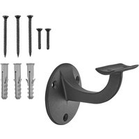 SOTECH Handlaufhalter COMPACT Höhe 68 mm Ausladung 65 mm für Handläufe mit Ø 45 mm, Schwarz, 3 Stück von SO-TECH