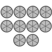 So-tech - sotech Lüftungsgitter zum Einlassen mit Abdeckrand Belüftung Innen und Außen - 10 Stück ø 48 mm / Einbau-Ø: 42,9 mm / Einbautiefe: 6,8 mm von SO-TECH