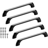 So-tech - sotech Möbelgriff Bügelgriff Blackline vii schwarz matt Schubladengriff Schrankgriff inkl. Schrauben - Bohrlochabstand (ba) 160 mm, 5 Stück von SO-TECH