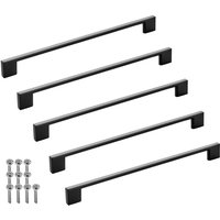 So-tech - sotech Möbelgriff Bügelgriff Blackline xii schwarz matt Schubladengriff Schrankgriff inkl. Schrauben - Bohrlochabstand (ba) 256 mm, 5 Stück von SO-TECH