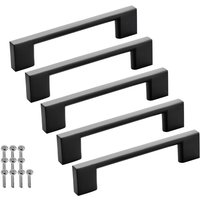 So-tech - sotech Möbelgriff Bügelgriff Blackline xii schwarz matt Schubladengriff Schrankgriff inkl. Schrauben - Bohrlochabstand (ba) 96 mm, 5 Stück von SO-TECH