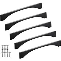 So-tech - sotech Möbelgriff Bügelgriff Blackline xiv schwarz matt Schubladengriff Schrankgriff inkl. Schrauben - Bohrlochabstand (ba) 160 mm, 5 Stück von SO-TECH
