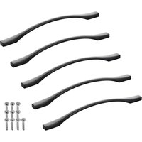 So-tech - sotech Möbelgriff Bügelgriff Blackline xv schwarz matt Schubladengriff Schrankgriff inkl. Schrauben - Bohrlochabstand (ba) 224 mm, 5 Stück von SO-TECH