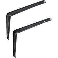 SOTECH Regalkonsole RK15 schwarz 221 x 157 mm, 2 Stück von SO-TECH