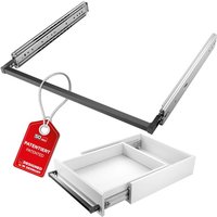 SOTECH VarioSlide Pat. Schubladenauszug Komplettset bis 200 kg Einhandverriegelung schwarz eloxiert für Schubladen mit Front bis 1200 mm Breite, von SO-TECH