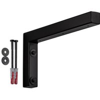 SOTECH Wandkonsole Regalkonsole Waschtischkonsole in L-Form 300 x 150 x 30 mm, schwarz matt pulverbeschichtet, 1 Stück von SO-TECH
