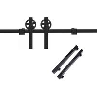 So-tech - Schiebetüren Set CHAMBER-1 2 m (seitlich anschraubbar) Soft-Close schwarz von SO-TECH