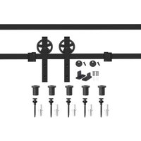 So-tech - Schiebetüren Set CHAMBER-1 2tlg. 2 m (seitlich anschraubbar) schwarz von SO-TECH