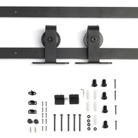 So-tech - Schiebetüren Set LOUNGE-2 2tlg. 2 m (von oben anschraubbar) schwarz von SO-TECH