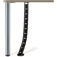 Schreibtisch-Kabelkanal eckig 62 x 25 mm schwarz von SO-TECH