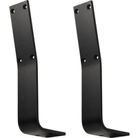 1 Paar Rückenlehnenhalterungen tab Stahl schwarz matt Profil 60 x 8 mm Höhe: 323,5 Tiefe: 123 mm Rücklehne Rückenlehnen-Halterung für Sitz-Bank & von SO-TECH