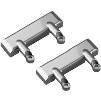 1 Satz Kesseböhmer FREEfold Adapter für 20 mm Alurahmen, vernickelt von KESSEBÖHMER