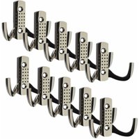 10 Stück Garderobenhaken jasmin strong kurz Chrom dunkel 10 Stück Garderobenhaken jasmin strong kurz Chrom dunkel von SO-TECH
