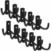 So-tech - 10 Stück Garderobenhaken jasmin strong kurz schwarz matt von SO-TECH