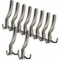 10 Stück Garderobenhaken jasmin strong lang Chrom dunkel 10 Stück Garderobenhaken jasmin strong lang Chrom dunkel von SO-TECH
