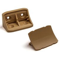 So-tech - 100 Stück Korpusverbinder 24 x 24 x 44 mm mit Abdeckkappe beige von SO-TECH
