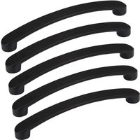 15 Stück Möbelgriffe Schrankgriff SW111 ba 160 mm schwarz matt inkl. Schrauben von SO-TECH