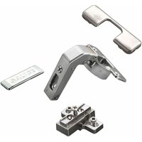 So-tech - 2 x Salice Stollenscharnier Serie 700 mit Dämpfungssystem im Topf 110° Bohrbild T45 mit Montageplatte Höhe 9 mm mit Euroschrauben, von SO-TECH