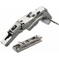 So-tech - 2 x Salice Topfband 155° Serie 200 (Null-Einsprung) mit Dämpfer im Topf Bohrbild T45 Eckanschlag mit Linear-Montageplatte Höhe 3 mm mit von SO-TECH