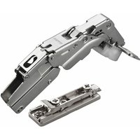 So-tech - 2 x Salice Topfband 155° Serie 200 mit Dämpfer im Topf Bohrbild T52 Innenanschlag mit Linear-Montageplatte Höhe 3 mm mit vormontierten von SO-TECH