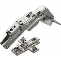 2 x Salice Topfband 155° Serie 200 mit Dämpfer im Topf Bohrbild T52 Mittelanschlag mit Kreuz-Montageplatte Höhe 3 mm mit vormontierten Euroschrauben, 2 x Salice Topfband 155° Serie 200 mit Dämpfer im Topf Bohrbild T52 Mittelanschlag mit Kreuz-Montageplatte Höhe 3 mm mit vormontierten Euroschrauben, von SO-TECH