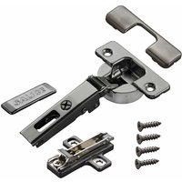 2 x Salice Topfband Serie 700 Titanium anthrazit mit Dämpfer im Topf 110° T48 Eckanschlag inkl. Montageplatte Höhe 3 mm, Euroschrauben, 2 x Salice Topfband Serie 700 Titanium anthrazit mit Dämpfer im Topf 110° T48 Eckanschlag inkl. Montageplatte Höhe 3 mm, Euroschrauben, von SO-TECH