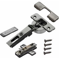 2 x Salice Topfband Serie 700 Titanium anthrazit mit Dämpfer im Topf 110° T48 Eckanschlag inkl. Montageplatte Höhe 6 mm, Euroschrauben, 2 x Salice Topfband Serie 700 Titanium anthrazit mit Dämpfer im Topf 110° T48 Eckanschlag inkl. Montageplatte Höhe 6 mm, Euroschrauben, von SO-TECH