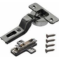 2 x Salice Topfband Serie 700 Titanium anthrazit mit Dämpfer im Topf 110° T48 Innenanschlag inkl. Kreuz-Montageplatte Höhe 6 mm mit Euroschrauben und 2 x Salice Topfband Serie 700 Titanium anthrazit mit Dämpfer im Topf 110° T48 Innenanschlag inkl. Kreuz-Montageplatte Höhe 6 mm mit Euroschrauben und von SO-TECH