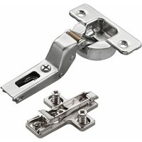 2 x Salice Topfband Serie 700 mit Dämpfer im Topf 110° Bohrbild T45 Innenanschlag inkl. Kreuz-Montageplatte Höhe 3 mm mit vormontierten 2 x Salice Topfband Serie 700 mit Dämpfer im Topf 110° Bohrbild T45 Innenanschlag inkl. Kreuz-Montageplatte Höhe 3 mm mit vormontierten von SO-TECH