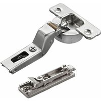 So-tech - 2 x Salice Topfband Serie 700 mit Dämpfer im Topf 110° Bohrbild T45 Innenanschlag inkl. Linear-Montageplatte Höhe 3 mm mit vormontierten von SO-TECH