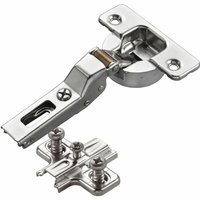 So-tech - 2 x Salice Topfband Serie 700 mit Dämpfer im Topf 110° Bohrbild T45 Mittelanschlag inkl. Kreuz-Montageplatte Höhe 3 mm mit vormontierten von SO-TECH