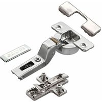 So-tech - 2 x Salice Topfband Serie 700 mit Dämpfer im Topf 110° Bohrbild T52 Innenanschlag inkl. Kreuz-Montageplatte Höhe 6 mm mit Euroschrauben, von SO-TECH