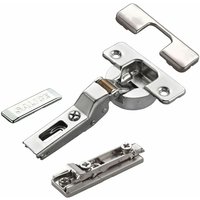 2 x Salice Topfband Serie 700 mit Dämpfer im Topf 110° Bohrbild T52 Mittelanschlag mit Linear-Montageplatte Höhe 6 mm mit Euroschrauben, 2 x Salice Topfband Serie 700 mit Dämpfer im Topf 110° Bohrbild T52 Mittelanschlag mit Linear-Montageplatte Höhe 6 mm mit Euroschrauben, von SO-TECH