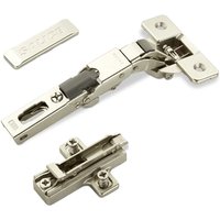 So-tech - 2 x Salice Universalscharniere 110° Bohrbild T45 Push Open für abgerundete, überfälzte und profilierte Türen mit Kreuz-Montageplatte Höhe 6 von SO-TECH
