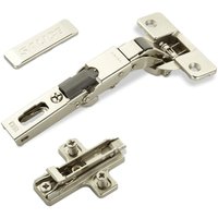 So-tech - 2 x Salice Universalscharniere 110° Bohrbild T48 Push Open mit Negativfeder für abgerundete, überfälzte und profilierte Türen mit von SO-TECH