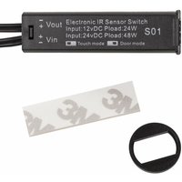 So-tech - 2er Pack - Einbausensor SO1 schwarz mit 2 Schaltfunktionen für Tür- o. Handbewegung von SO-TECH