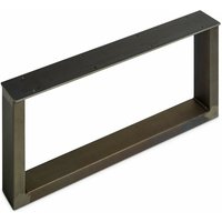 So-tech - 2er Pack - Tischgestell tab Stahl Used Look Profil 80 x 40 mm (Höhe: 400 mm / Tiefe: 800 mm) von SO-TECH