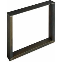 So-tech - 2er Pack - Tischgestell tab Stahl Used Look Profil 80 x 40 mm (Höhe: 720 mm / Tiefe: 700 mm) von SO-TECH